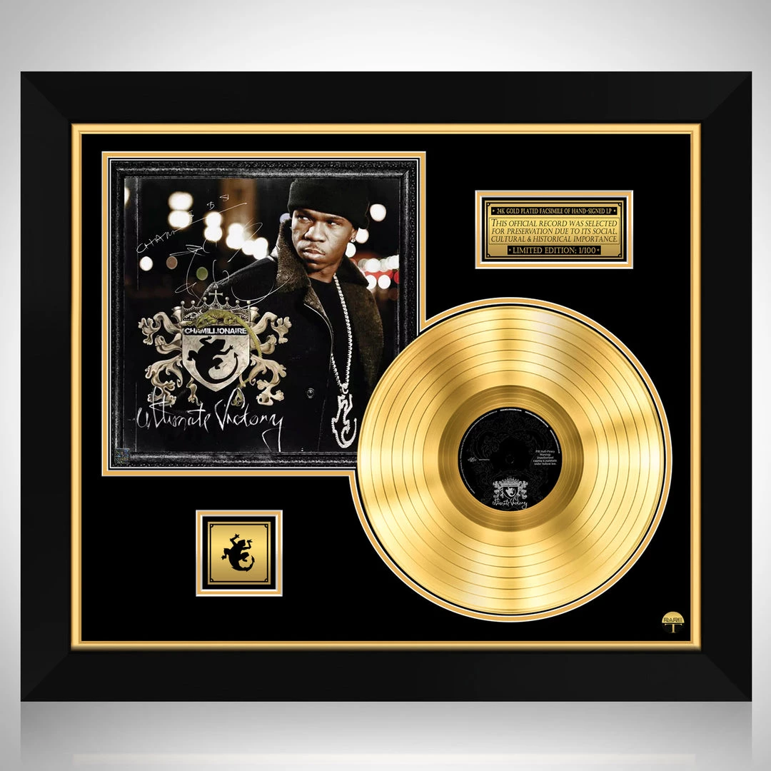 RARE-T Chamillionaire - Ultimate Victory Gold LP Limited Signature Edition Studio Licensed Custom Frame Limited Edition Frames 1 RARE-T Chamillionaire - Ultimate Victory Gold LP Limited Signature Edition Studio Licensed Custom Frame Limited Edition Frames