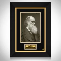 RARE-T Limited Edition Frames Charles Darwin Photo Limited Signature Edition Studio Licensed Custom Frame