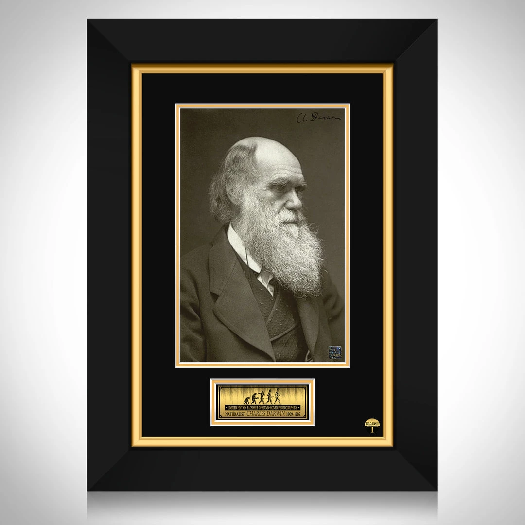 RARE-T Limited Edition Frames Charles Darwin Photo Limited Signature Edition Studio Licensed Custom Frame 1 RARE-T Limited Edition Frames Charles Darwin Photo Limited Signature Edition Studio Licensed Custom Frame