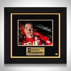 RARE-T Charles Leclerc Photo Limited Signature Edition Studio Licensed Custom Frame Sports Memorabilia