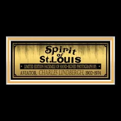 RARE-T Charles Lindbergh Limited Signature Edition Studio Licensed Photo Custom Frame Limited Edition Frames