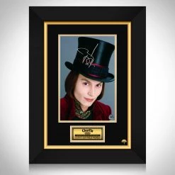 RARE-T Charlie And The Chocolate Factory - Willy Wonka Photo Limited Signature Edition Studio Licensed Custom Frame Limited Edition Frames