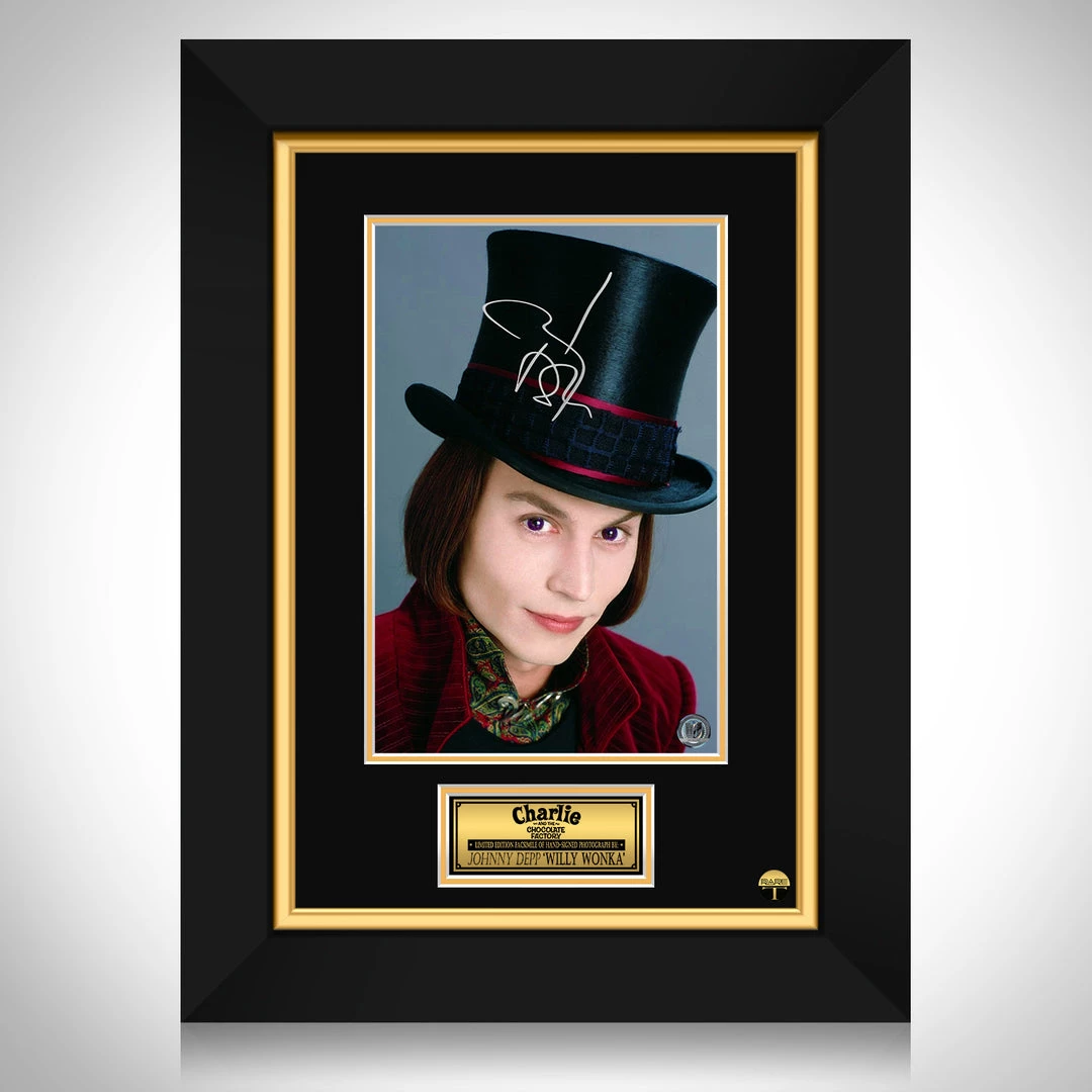 RARE-T Charlie And The Chocolate Factory - Willy Wonka Photo Limited Signature Edition Studio Licensed Custom Frame Limited Edition Frames 1 RARE-T Charlie And The Chocolate Factory - Willy Wonka Photo Limited Signature Edition Studio Licensed Custom Frame Limited Edition Frames