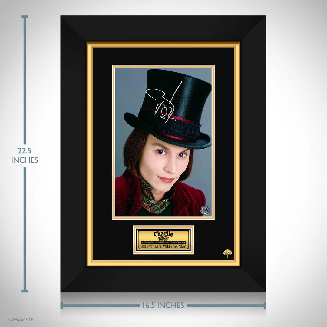 RARE-T Charlie And The Chocolate Factory - Willy Wonka Photo Limited Signature Edition Studio Licensed Custom Frame Limited Edition Frames 3 RARE-T Charlie And The Chocolate Factory - Willy Wonka Photo Limited Signature Edition Studio Licensed Custom Frame Limited Edition Frames