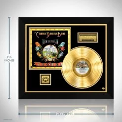 RARE-T Charlie Daniels Band - Fire On The Mountain Gold LP Limited Signature Edition Studio Licensed Custom Frame Limited Edition Frames