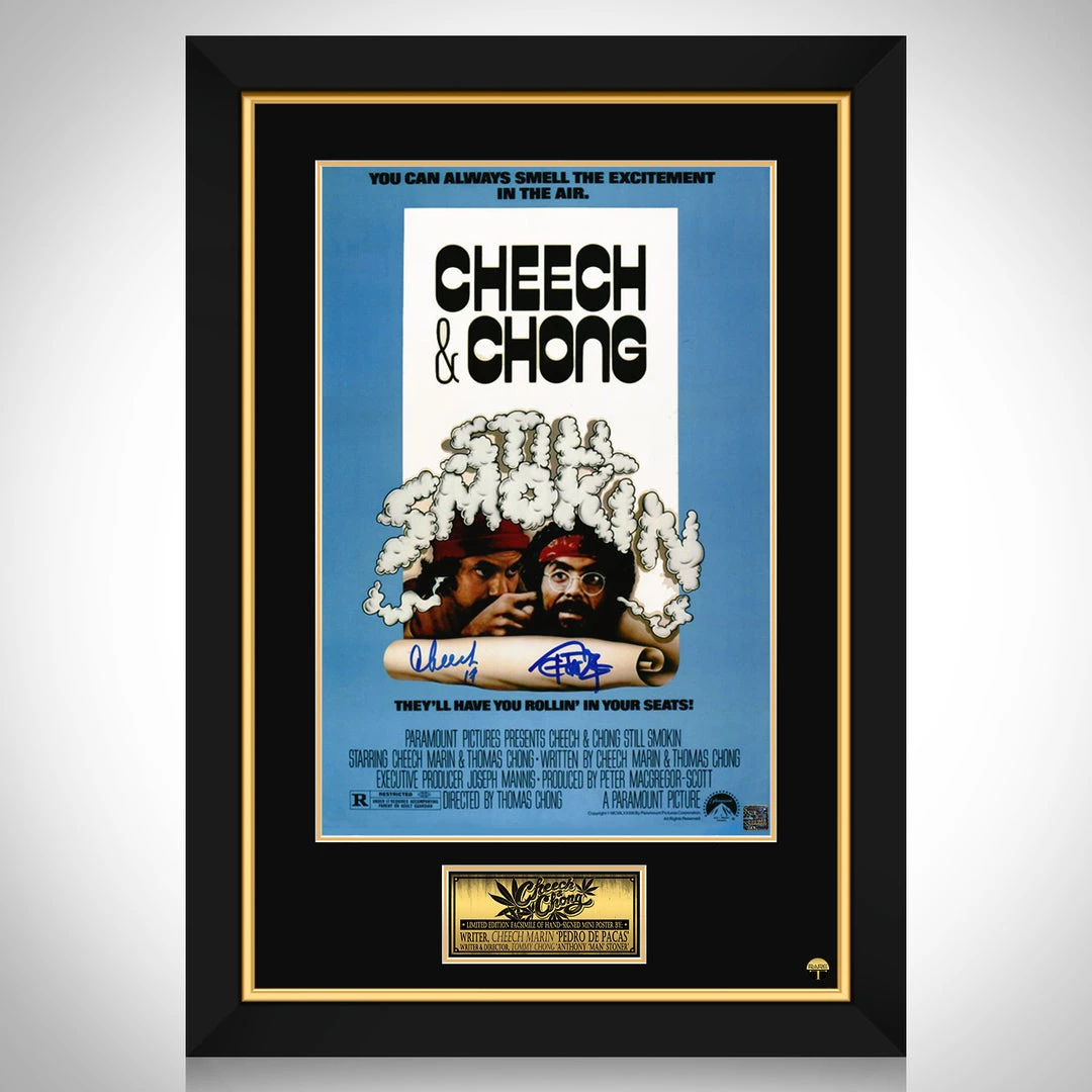 RARE-T Limited Edition Frames Cheech & Chong Still Smokin Mini Poster Limited Signature Edition Studio Licensed Custom Frame 1 RARE-T Limited Edition Frames Cheech & Chong Still Smokin Mini Poster Limited Signature Edition Studio Licensed Custom Frame