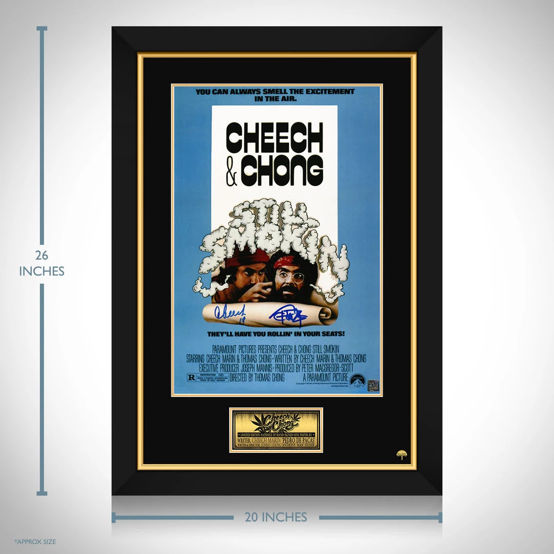 RARE-T Limited Edition Frames Cheech & Chong Still Smokin Mini Poster Limited Signature Edition Studio Licensed Custom Frame 3 RARE-T Limited Edition Frames Cheech & Chong Still Smokin Mini Poster Limited Signature Edition Studio Licensed Custom Frame