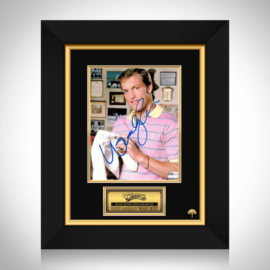 APW Cheers- 'Woody Boyd' Hand-Signed Photo By Woody Harrelson Custom Frame Signed Memorabilia 1 APW Cheers- 'Woody Boyd' Hand-Signed Photo By Woody Harrelson Custom Frame Signed Memorabilia