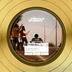 RARE-T Limited Edition Frames The Chemical Brothers - Dig Your Own Hole Gold LP Limited Signature Edition Studio Licensed Custom Frame