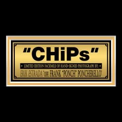 RARE-T Limited Edition Frames CHiPs Limited Signature Edition Studio Licensed Photo Custom Frame