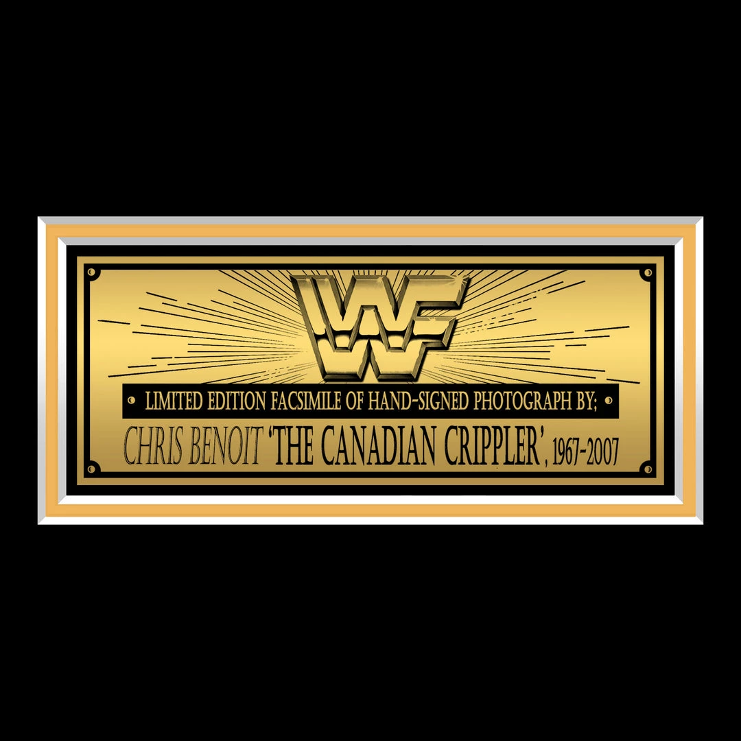 RARE-T Limited Edition Frames WWE - Chris Benoit Photo Limited Signature Edition Studio Licensed Custom Frame 5 RARE-T Limited Edition Frames WWE - Chris Benoit Photo Limited Signature Edition Studio Licensed Custom Frame
