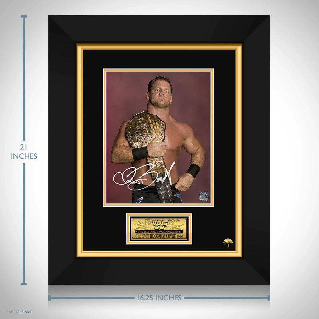 RARE-T Limited Edition Frames WWE - Chris Benoit Photo Limited Signature Edition Studio Licensed Custom Frame 3 RARE-T Limited Edition Frames WWE - Chris Benoit Photo Limited Signature Edition Studio Licensed Custom Frame
