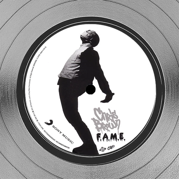 RARE-T Limited Edition Frames Chris Brown - F.A.M.E. Platinum LP Limited Signature Edition Studio Licensed Custom Frame 5 RARE-T Limited Edition Frames Chris Brown - F.A.M.E. Platinum LP Limited Signature Edition Studio Licensed Custom Frame