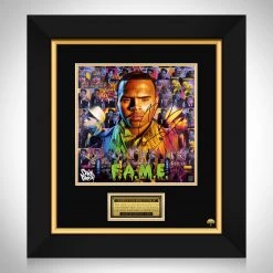 RARE-T Limited Edition Frames Chris Brown - F.A.M.E. LP Cover Limited Signature Edition Studio Licensed Custom Frame
