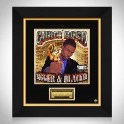 RARE-T Limited Edition Frames Chris Rock - Bigger & Blacker LP Cover Limited Signature Edition Studio Licensed Custom Frame