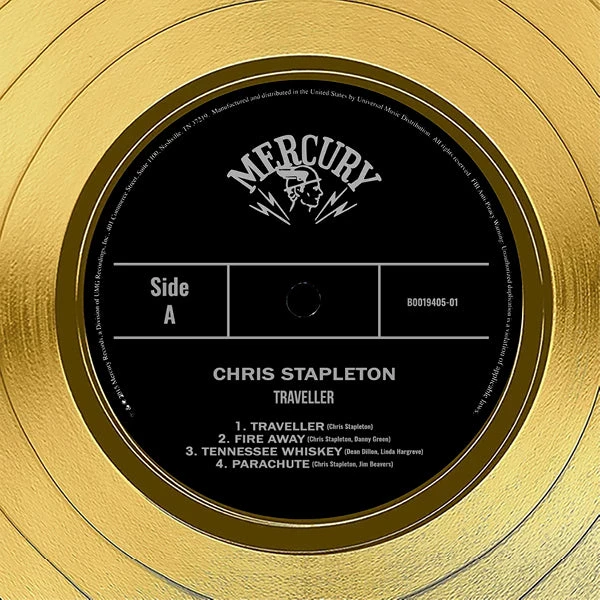 RARE-T Limited Edition Frames Chris Stapleton Traveller Gold LP Limited Signature Edition Studio Licensed Custom Frame 3 RARE-T Limited Edition Frames Chris Stapleton Traveller Gold LP Limited Signature Edition Studio Licensed Custom Frame