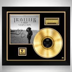 RARE-T Limited Edition Frames Chris Stapleton Traveller Gold LP Limited Signature Edition Studio Licensed Custom Frame