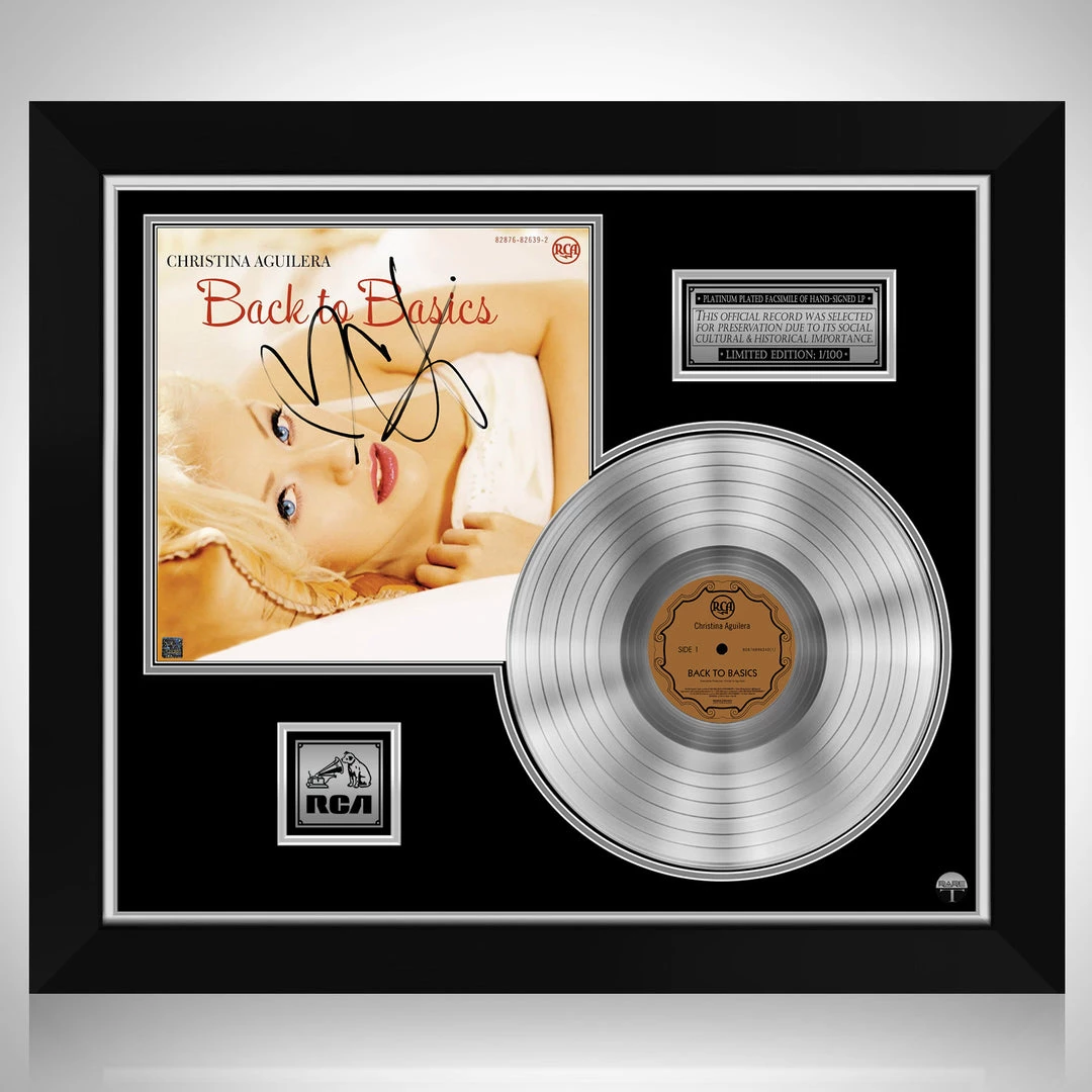 RARE-T Limited Edition Frames Christina Aguilera - Back To Basics Platinum LP Limited Signature Edition Studio Licensed Custom Frame 1 RARE-T Limited Edition Frames Christina Aguilera - Back To Basics Platinum LP Limited Signature Edition Studio Licensed Custom Frame