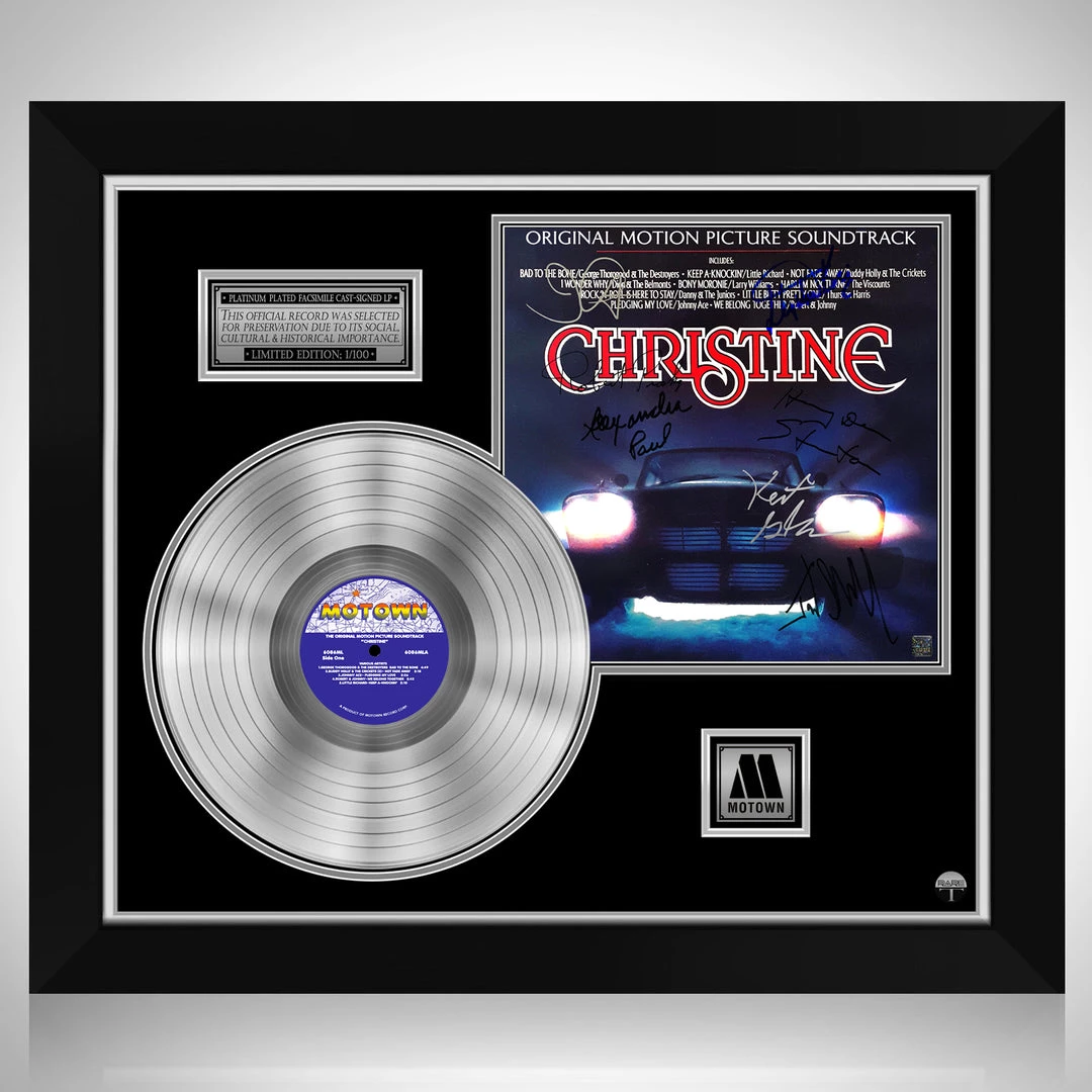 RARE-T Christine - Original Motion Picture Soundtrack Platinum LP Limited Signature Edition Studio Licensed Custom Frame Limited Edition Frames 1 RARE-T Christine - Original Motion Picture Soundtrack Platinum LP Limited Signature Edition Studio Licensed Custom Frame Limited Edition Frames