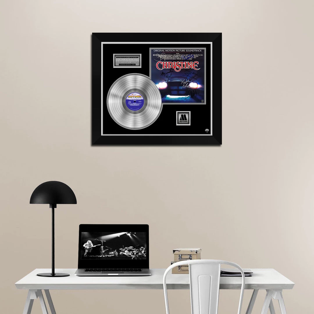 RARE-T Christine - Original Motion Picture Soundtrack Platinum LP Limited Signature Edition Studio Licensed Custom Frame Limited Edition Frames 2 RARE-T Christine - Original Motion Picture Soundtrack Platinum LP Limited Signature Edition Studio Licensed Custom Frame Limited Edition Frames