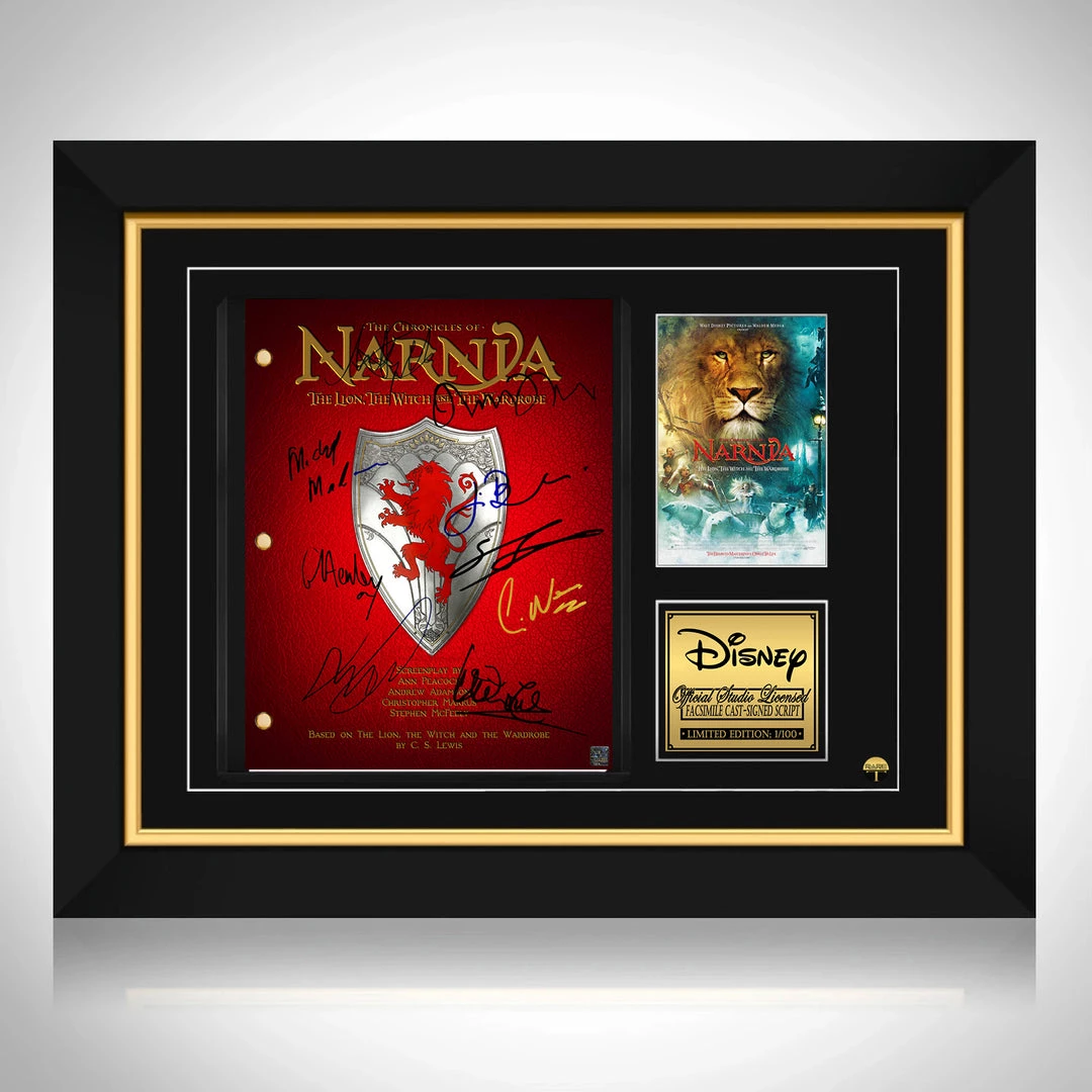 RARE-T Limited Edition Frames The Chronicles Of Narnia Script Limited Signature Edition Studio Licensed Custom Frame 1 RARE-T Limited Edition Frames The Chronicles Of Narnia Script Limited Signature Edition Studio Licensed Custom Frame
