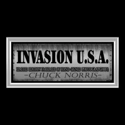RARE-T Invasion U.S.A. Photo Limited Signature Edition Studio Licensed Custom Frame