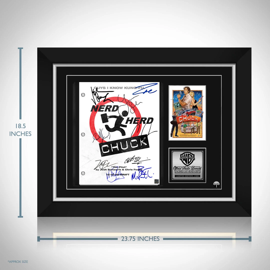 RARE-T Chuck Script Limited Signature Edition Studio Licensed Custom Frame Limited Edition Frames 2 RARE-T Chuck Script Limited Signature Edition Studio Licensed Custom Frame Limited Edition Frames