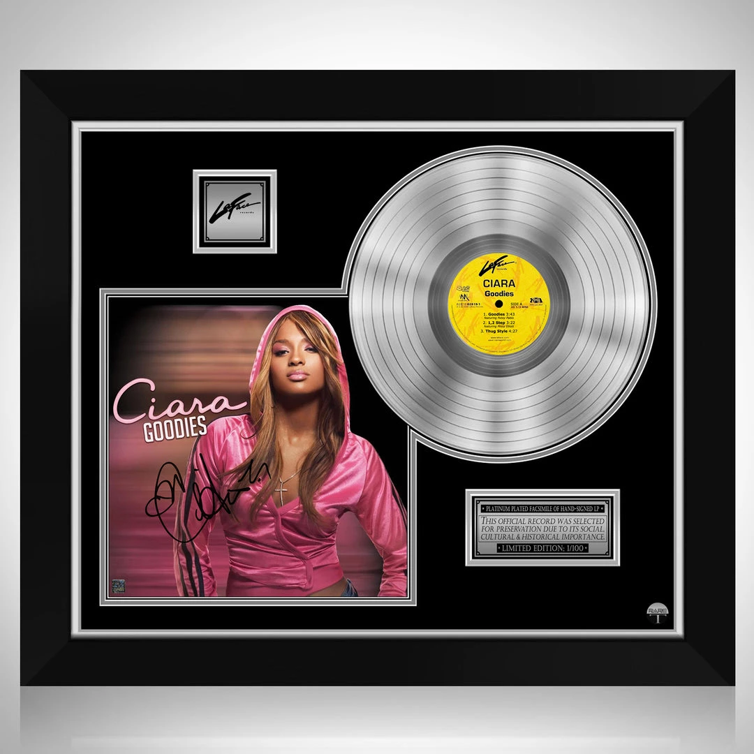 RARE-T Ciara - Goodies Platinum LP Limited Signature Edition Studio Licensed Custom Frame Limited Edition Frames 1 RARE-T Ciara - Goodies Platinum LP Limited Signature Edition Studio Licensed Custom Frame Limited Edition Frames