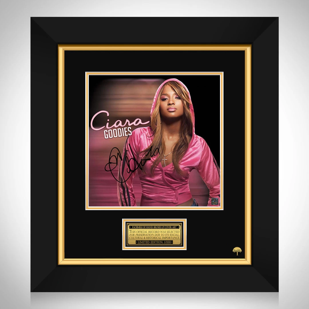 RARE-T Limited Edition Frames Ciara - Goodies LP Cover Limited Signature Edition Studio Licensed Custom Frame 1 RARE-T Limited Edition Frames Ciara - Goodies LP Cover Limited Signature Edition Studio Licensed Custom Frame