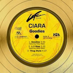 RARE-T Ciara - Goodies Gold LP Limited Signature Edition Studio Licensed Custom Frame Limited Edition Frames 14 RARE-T Ciara - Goodies Gold LP Limited Signature Edition Studio Licensed Custom Frame Limited Edition Frames