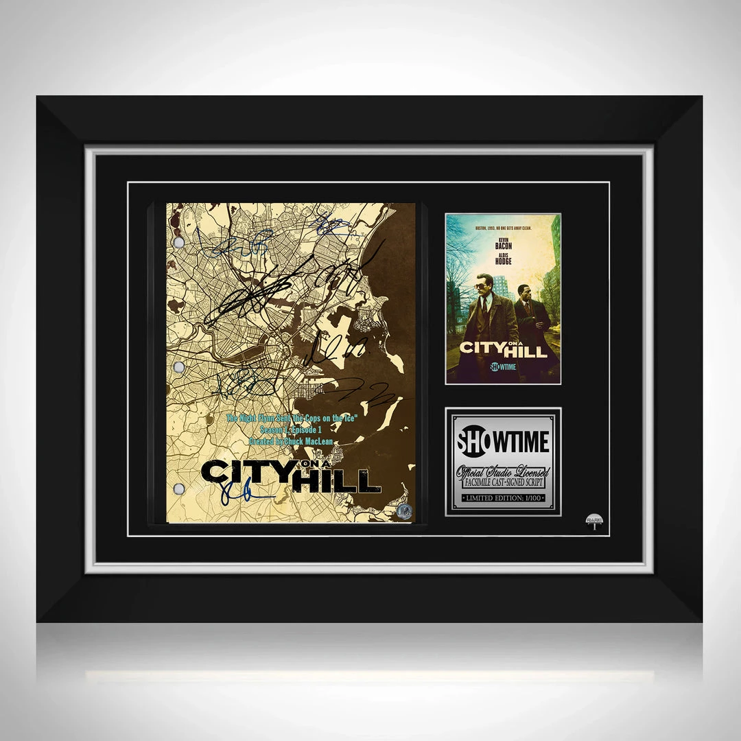 RARE-T NEW City On The Hill Script Limited Signature Edition Studio Licensed Custom Frame 12 RARE-T NEW City On The Hill Script Limited Signature Edition Studio Licensed Custom Frame