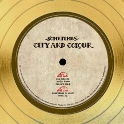 Rare-T Limited Edition Frames City And Colour - Sometimes Gold LP Limited Signature Edition Studio Licensed Custom Frame