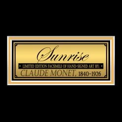 RARE-T Claude Monet Limited Signature Edition Studio Licensed Photo Custom Frame Limited Edition Frames