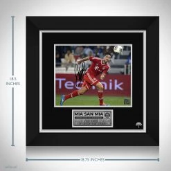RARE-T FC Bayern Munich - Claudio Pizarro Photo Limited Signature Edition Studio Licensed Custom Frame