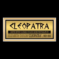 RARE-T Cleopatra Photo Limited Signature Edition Studio Licensed Custom Frame Limited Edition Frames