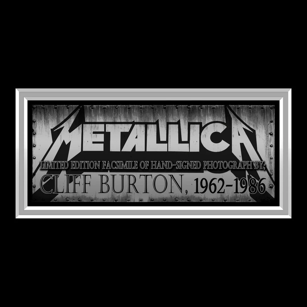 RARE-T Metallica Cliff Burton Photo Limited Signature Edition Studio Licensed Custom Frame 5 RARE-T Metallica Cliff Burton Photo Limited Signature Edition Studio Licensed Custom Frame