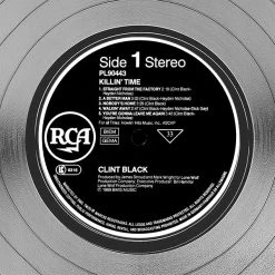 RARE-T Clint Black - Killin' Time Platinum LP Limited Signature Edition Studio Licensed Custom Frame Limited Edition Frames