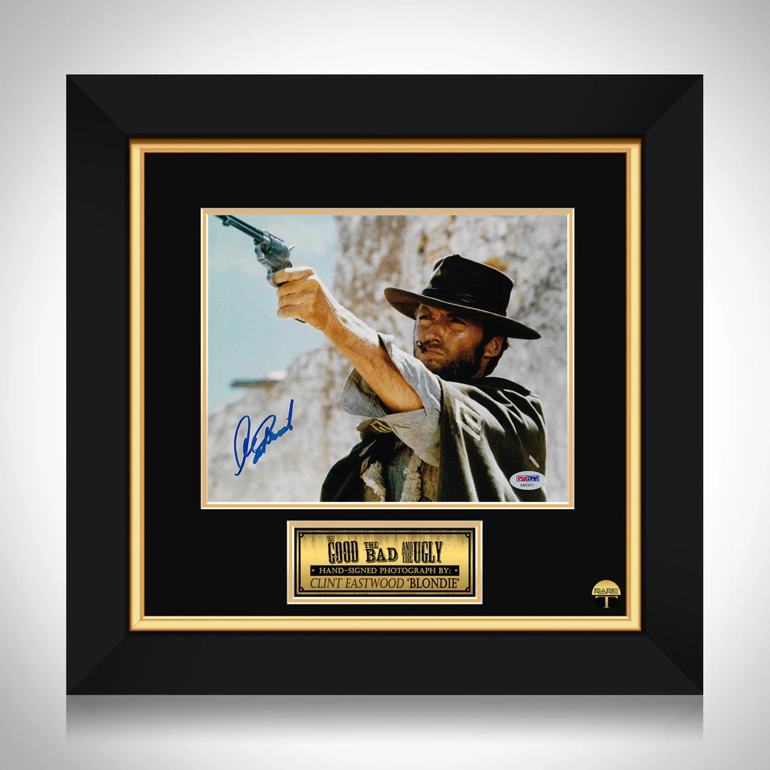 PPC Signed Memorabilia The Good The Bad And The Ugly - PSA/DNA Certified Hand-Signed Photograph By Clint Eastwood Custom Frame 1 PPC Signed Memorabilia The Good The Bad And The Ugly - PSA/DNA Certified Hand-Signed Photograph By Clint Eastwood Custom Frame