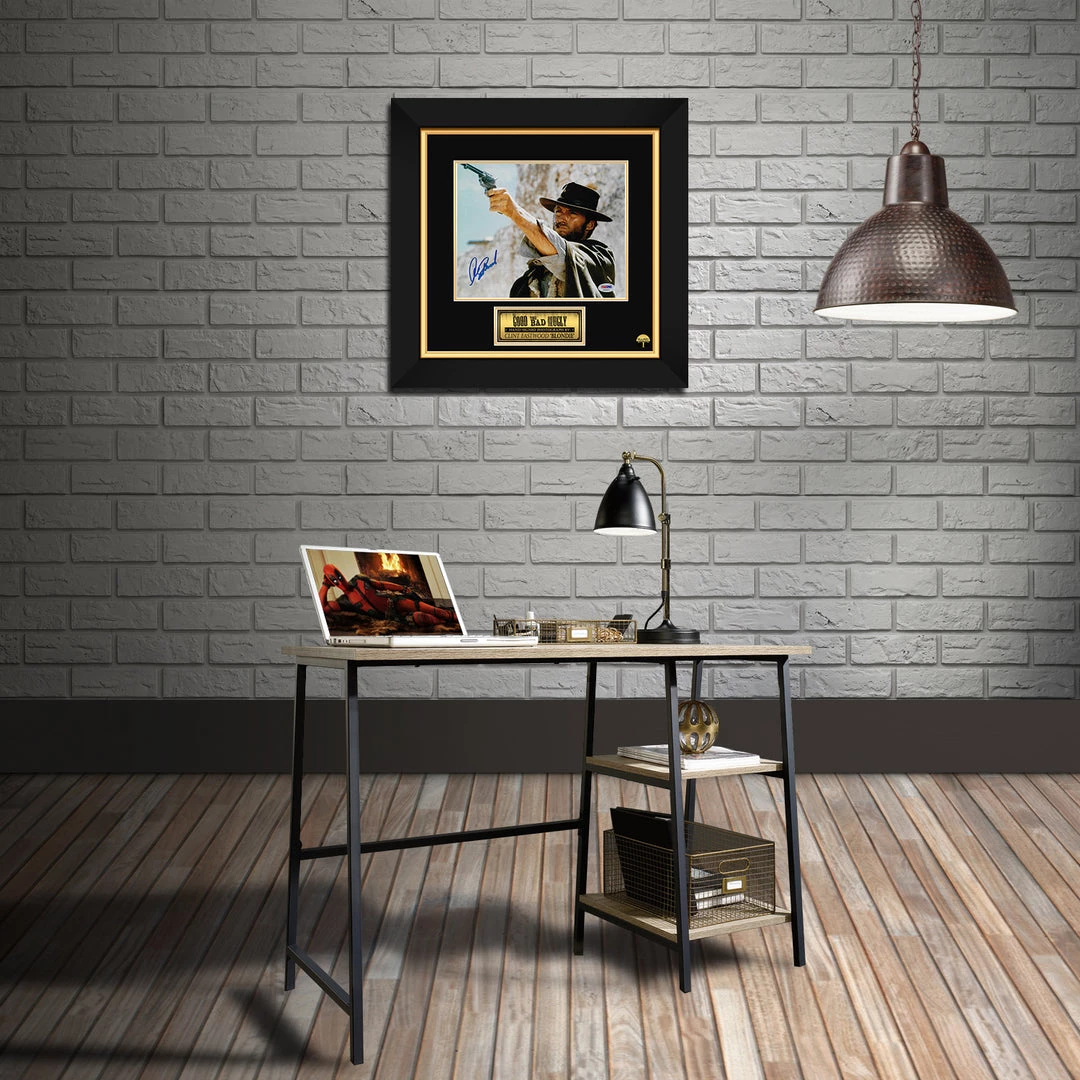 PPC Signed Memorabilia The Good The Bad And The Ugly - PSA/DNA Certified Hand-Signed Photograph By Clint Eastwood Custom Frame 2 PPC Signed Memorabilia The Good The Bad And The Ugly - PSA/DNA Certified Hand-Signed Photograph By Clint Eastwood Custom Frame