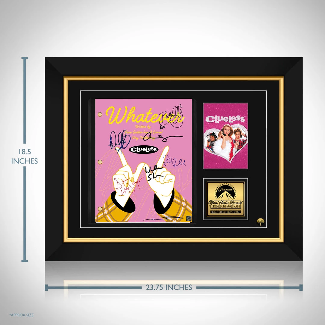 RARE-T Clueless Transcript Limited Signature Edition Studio Licensed Custom Frame 2 RARE-T Clueless Transcript Limited Signature Edition Studio Licensed Custom Frame