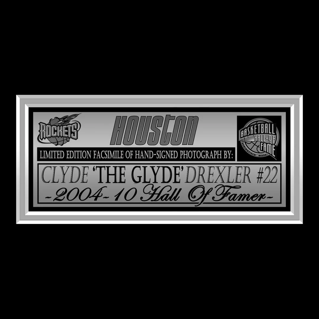 RARE-T Portland Trail Blazers Clyde Drexler Limited Signature Edition Studio Licensed Photo Custom Frame Sports Memorabilia 5 RARE-T Portland Trail Blazers Clyde Drexler Limited Signature Edition Studio Licensed Photo Custom Frame Sports Memorabilia