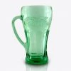 Jonathan Coca-Cola- Vintage Green Coca-Cola Glass - 14.5 Oz Genuine Mug By Libbey