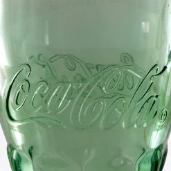 Jonathan Coca-Cola- Vintage Green Coca-Cola Glass - 14.5 Oz Genuine Mug By Libbey