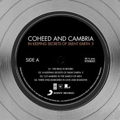 G.R.O. Coheed And Cambria - In Keeping Secrets Of Silent Earth 3 Platinum LP Limited Signature Edition Studio Licensed Custom Frame Limited Edition Frames