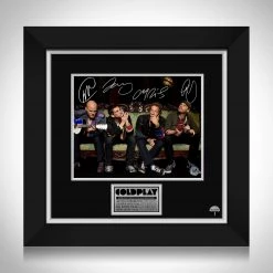 RARE-T Limited Edition Frames Coldplay Band Photo Limited Signature Edition Studio Licensed Custom Frame
