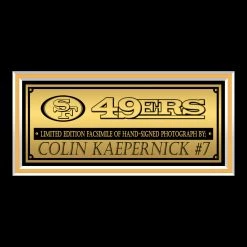 RARE-T San Francisco 49ers - Colin Kaepernick Photo Limited Signature Edition Studio Licensed Custom Frame Sports Memorabilia