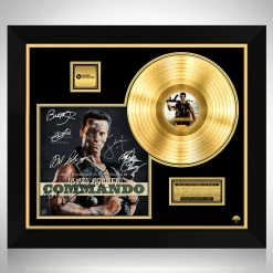 RARE-T Commando - Soundtrack Gold LP Limited Signature Edition Studio Licensed Custom Frame Limited Edition Frames
