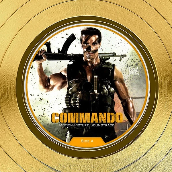 RARE-T Commando - Soundtrack Gold LP Limited Signature Edition Studio Licensed Custom Frame Limited Edition Frames 7 RARE-T Commando - Soundtrack Gold LP Limited Signature Edition Studio Licensed Custom Frame Limited Edition Frames