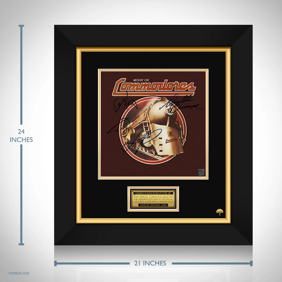 RARE-T Commodores - Movin' On LP Cover Limited Signature Edition Studio Licensed Custom Frame Limited Edition Frames 3 RARE-T Commodores - Movin' On LP Cover Limited Signature Edition Studio Licensed Custom Frame Limited Edition Frames