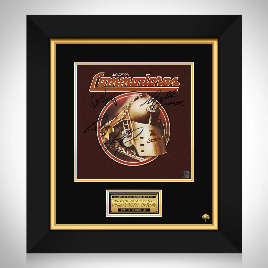 RARE-T Commodores - Movin' On LP Cover Limited Signature Edition Studio Licensed Custom Frame Limited Edition Frames 1 RARE-T Commodores - Movin' On LP Cover Limited Signature Edition Studio Licensed Custom Frame Limited Edition Frames